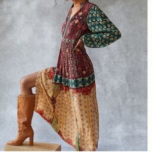 knee length dresses for ladies ALLURA MAXI DRESS  Bhanuni by jyoti